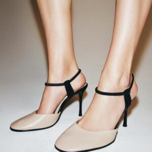 LEATHER SLINGBACK SHOES