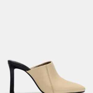 LIMITED EDITION LEATHER HEELED MULES