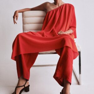 LEATHER BLOCK HEEL SANDALS