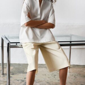ZW COLLECTION PLEATED BERMUDA SHORTS