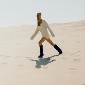 SPLIT SUEDE COWBOY BOOTS