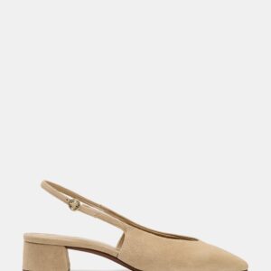 SPLIT SUEDE SLINGBACK SHOES