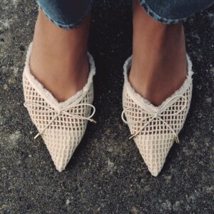 SLINGBACK SHOES WITH BOW