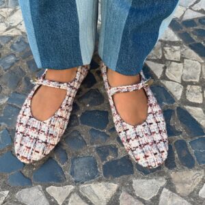 FABRIC BALLET FLATS