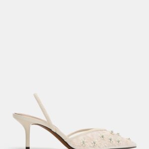 MESH BEADED HEEL SHOES