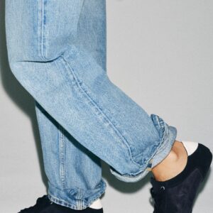 BLUCHER TRAINERS WITH CONTRAST HEEL