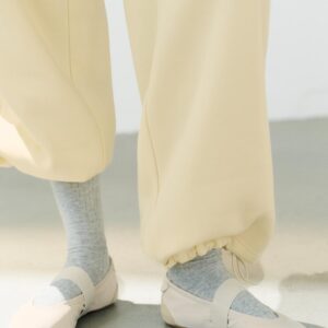 ELASTICATED SPORTY BALLERINA FLATS