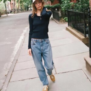 BUTTONED HENLEY T-SHIRT