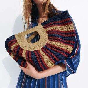 BRAIDED EFFECT PRINTED BAG
