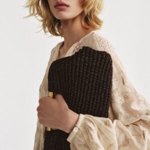 BRAIDED CLUTCH BAG