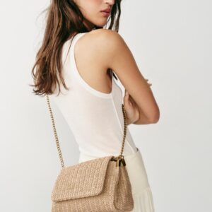METALLIC CHAIN CROSSBODY BAG