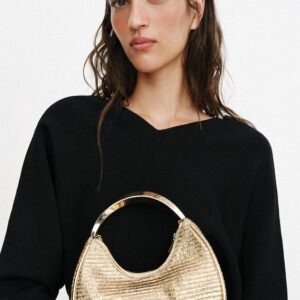 METALLIC HANDLE DETAIL BAG