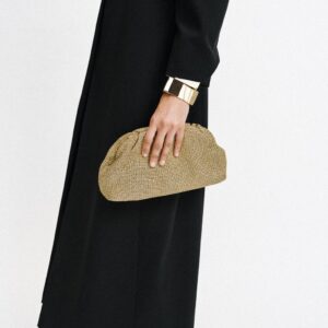 METALLIC BRAIDED CLUTCH