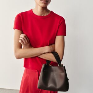 BRAIDED HANDLE HANDBAG