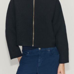 ZIP-UP KNIT CARDIGAN