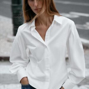 PLEATED SLEEVE SHIRT
