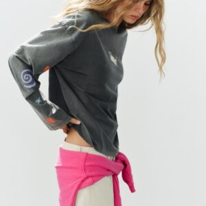FIORENZA WASHED-EFFECT T-SHIRT
