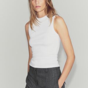 RIBBED SLEEVELESS TOP