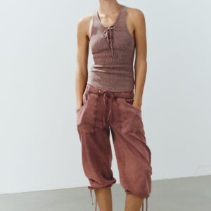 FADED-EFFECT LONG BERMUDA SHORTS