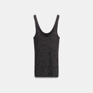 METALLIC THREAD STRAPPY TOP