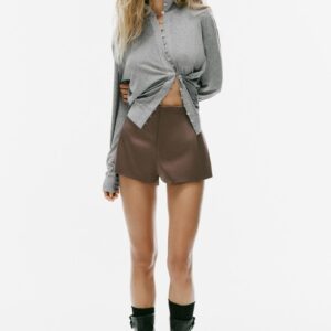 SATIN MINI SHORTS