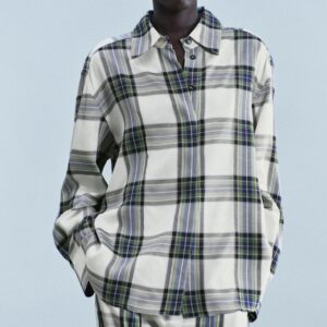 ZW COLLECTION OVERSIZE CHECKS SHIRT