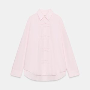 ZW COLLECTION OXFORD SHIRT WITH FROG FASTENING