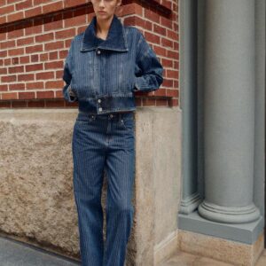 JEANS Z1975 STRAIGHT LOW-RISE STRIPED