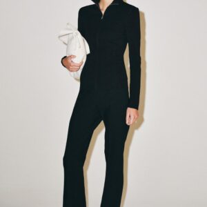 ZW COLLECTION FLARED TROUSERS WITH SLITS