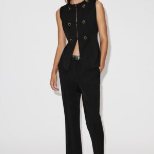 FLARE TROUSERS WITH BELT