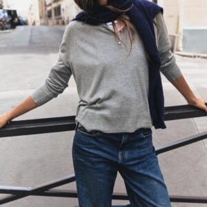 PLAIN KNIT POLO JUMPER