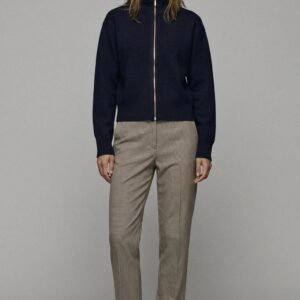 MID-WAIST CROPPED TROUSERS