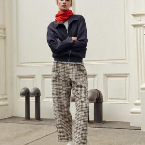 CHECK TROUSERS WITH ELASTIC WAISTBAND