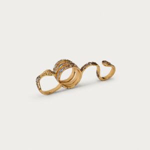 MARISA BERENSON X ZARA SNAKE MULTI-POSITION RING
