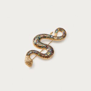 SNAKESKIN BROOCH MARISA BERENSON X ZARA