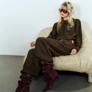 CHECK SAROUEL TROUSERS