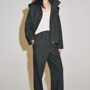 ZW COLLECTION HIGH-WAIST WIDE-LEG TROUSERS