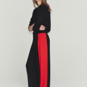 ZW COLLECTION WIDE-LEG TROUSERS WITH SIDE TAPING