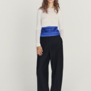 ZW COLLECTION WOOL BLEND WIDE-LEG TROUSERS