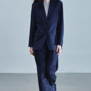 ZW COLLECTION WOOL BLEND PLEATED TROUSERS