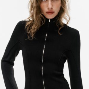 KNIT CARDIGAN WITH ZIP