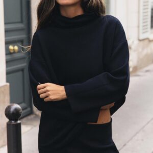HIGH-NECK KNIT JUMPER