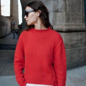 HIGH NECK KNIT JUMPER