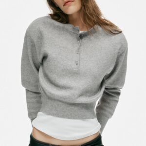 SHOULDER PAD KNIT JUMPER