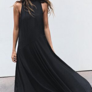 LONG DRESS WITH DOTS