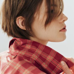 CHECK POPLIN OVERSIZE SHIRT
