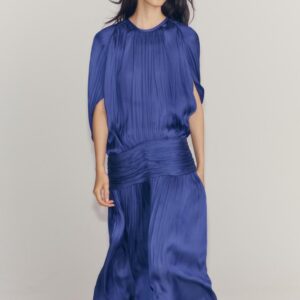 ZW COLLECTION DRAPED DRESS WITH SASH