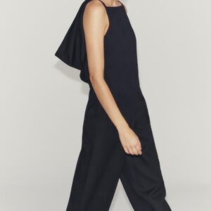 ZW COLLECTION DRAPED BACK FULL-LENGTH JUMPSUIT