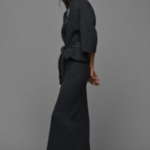 KNIT MIDI SKIRT