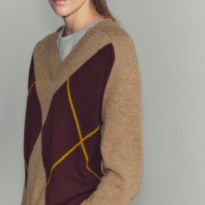 ARGYLE KNIT JUMPER